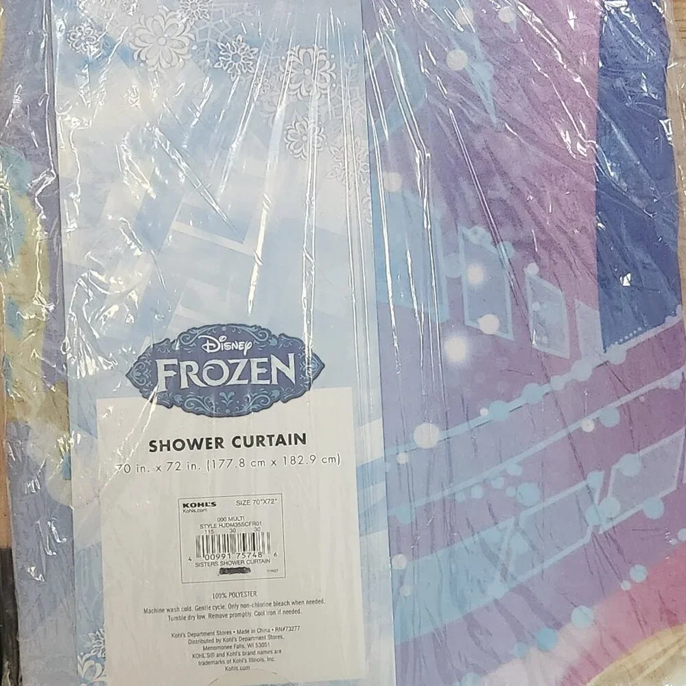 Disney Frozen Jumping Beans Shower Curtain Anna Elsa